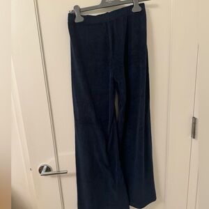 Suzie Kondi: Zephyra Flare Pants in Terry in Navy Size S
